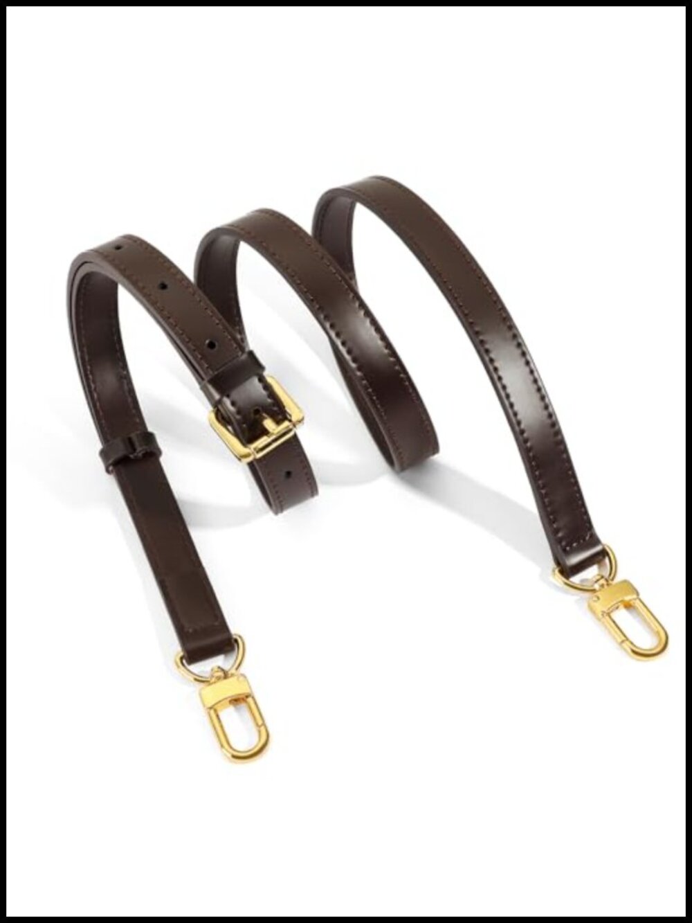 Faux Leather Adjustable Replacement Shoulder Bag Strap Handbag Purse Crossbody